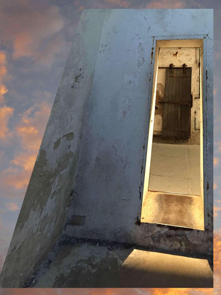 prison cell and sky